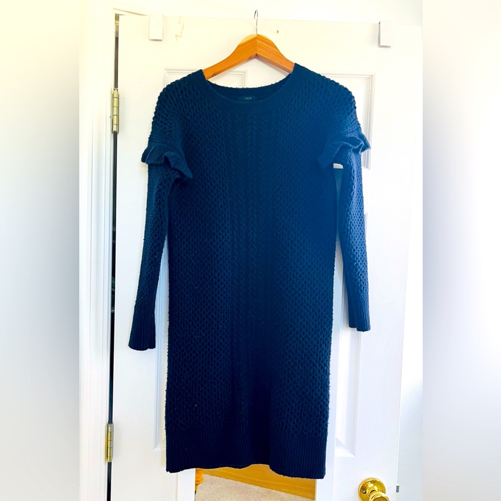 J-Crew navy knitted dress. XXS size.
